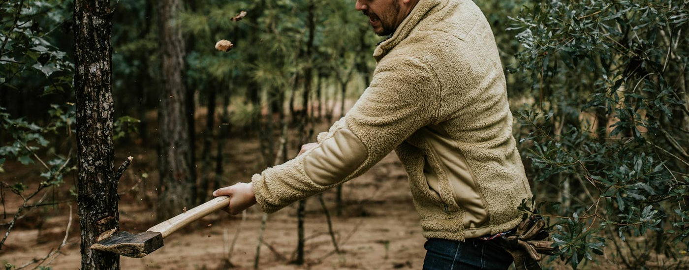 Cutting down a tree Buffalo Jackson