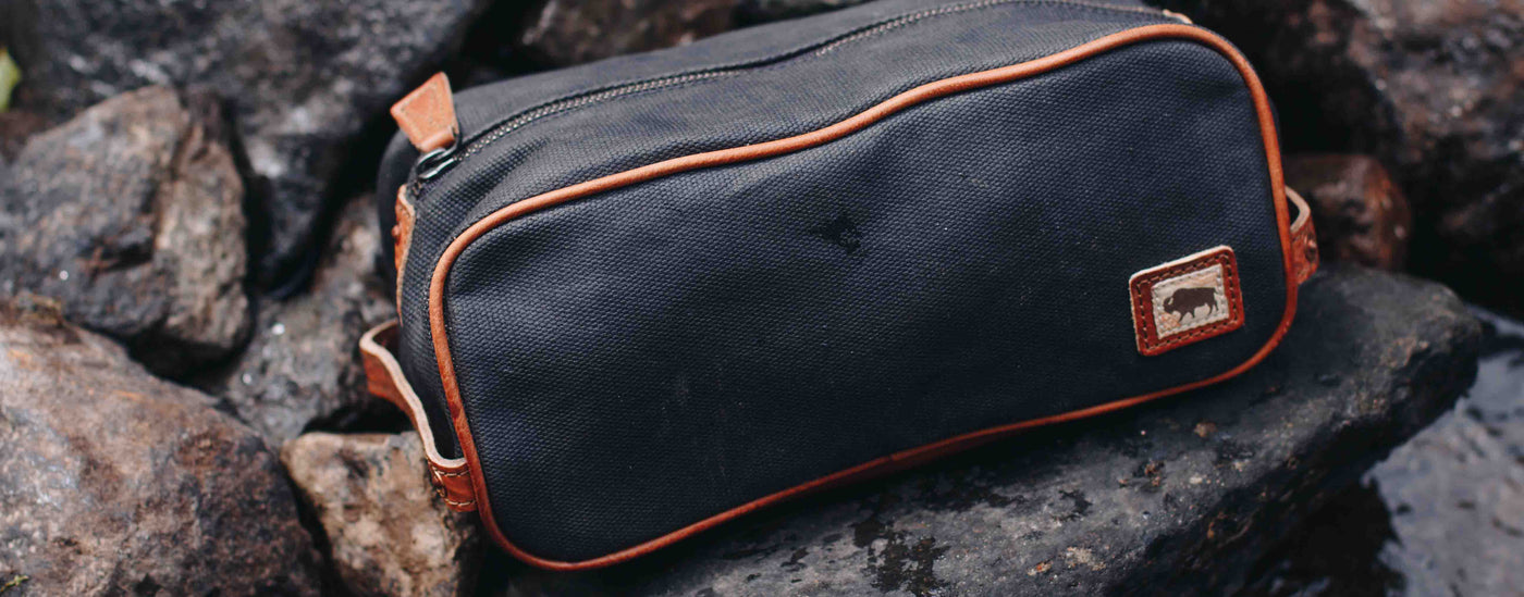 Buffalo Jackson Dakota Waxed Canvas Toiletry Bag