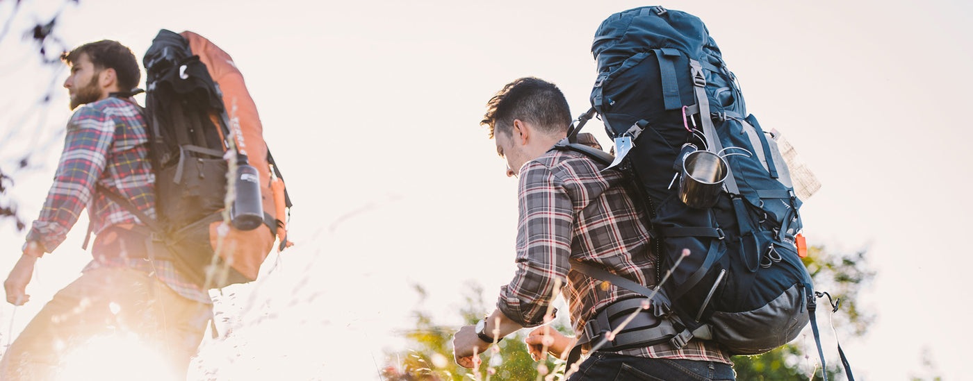 Friends backpacking in the Rockies
