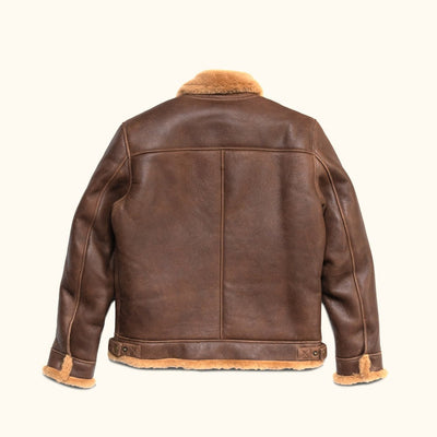 Mens Brown Bomber Jacket - Full WW2 with Modern Update and Details
