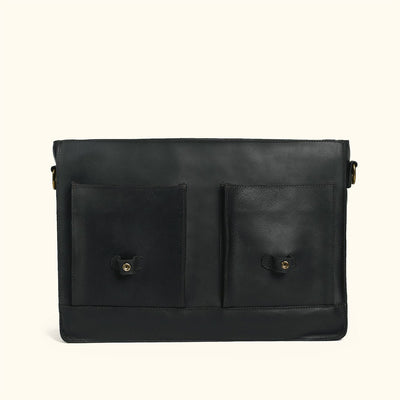 Limited Edition Jefferson Leather Messenger Bag | Black - Buffalo Jackson Trading Co.