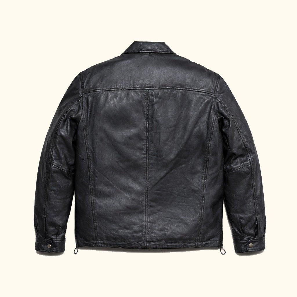 Glenwood Leather Driving Jacket | Vintage Black - Buffalo Jackson Trading Co.