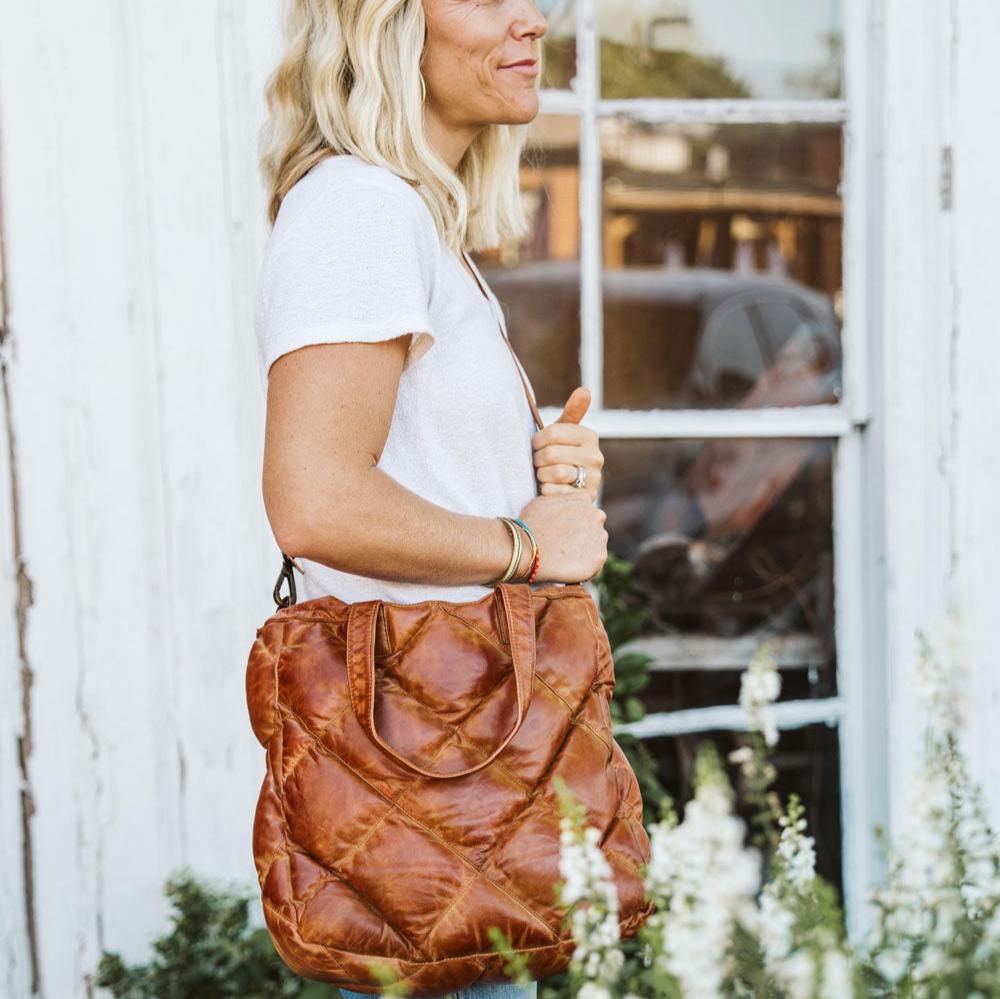Limited Edition Bridger Leather Tote Small | Vintage Tan - Buffalo Jackson Trading Co.