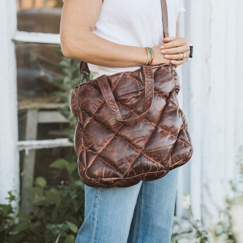 Limited Edition Bridger Leather Tote Small | Vintage Mahogany - Buffalo Jackson Trading Co.
