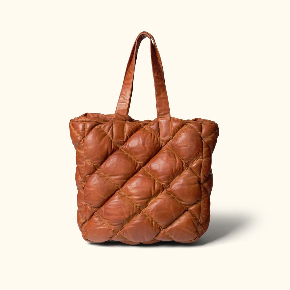 Limited Edition Bridger Leather Tote Large | Vintage Tan - Buffalo Jackson Trading Co.
