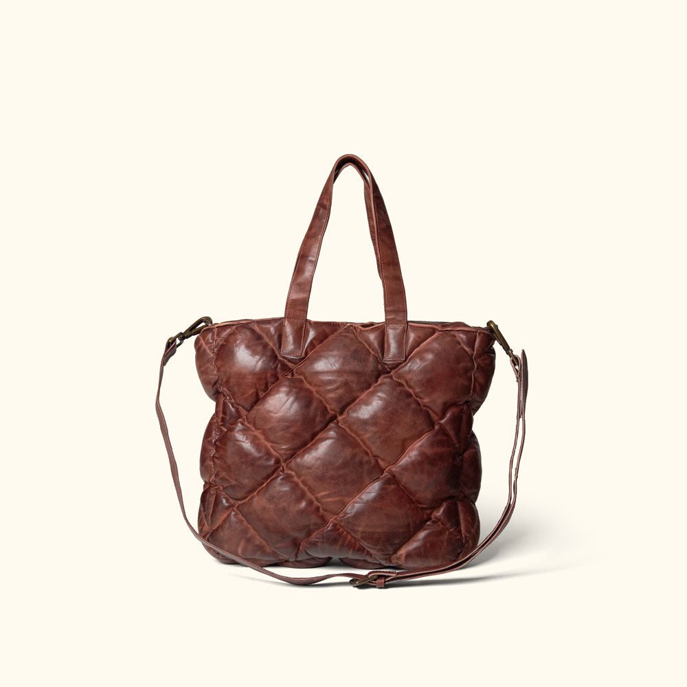 Limited Edition Bridger Leather Tote Small | Vintage Mahogany - Buffalo Jackson Trading Co.