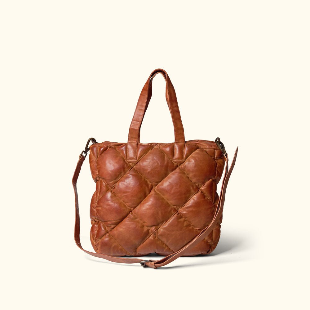 Limited Edition Bridger Leather Tote Small | Vintage Tan - Buffalo Jackson Trading Co.