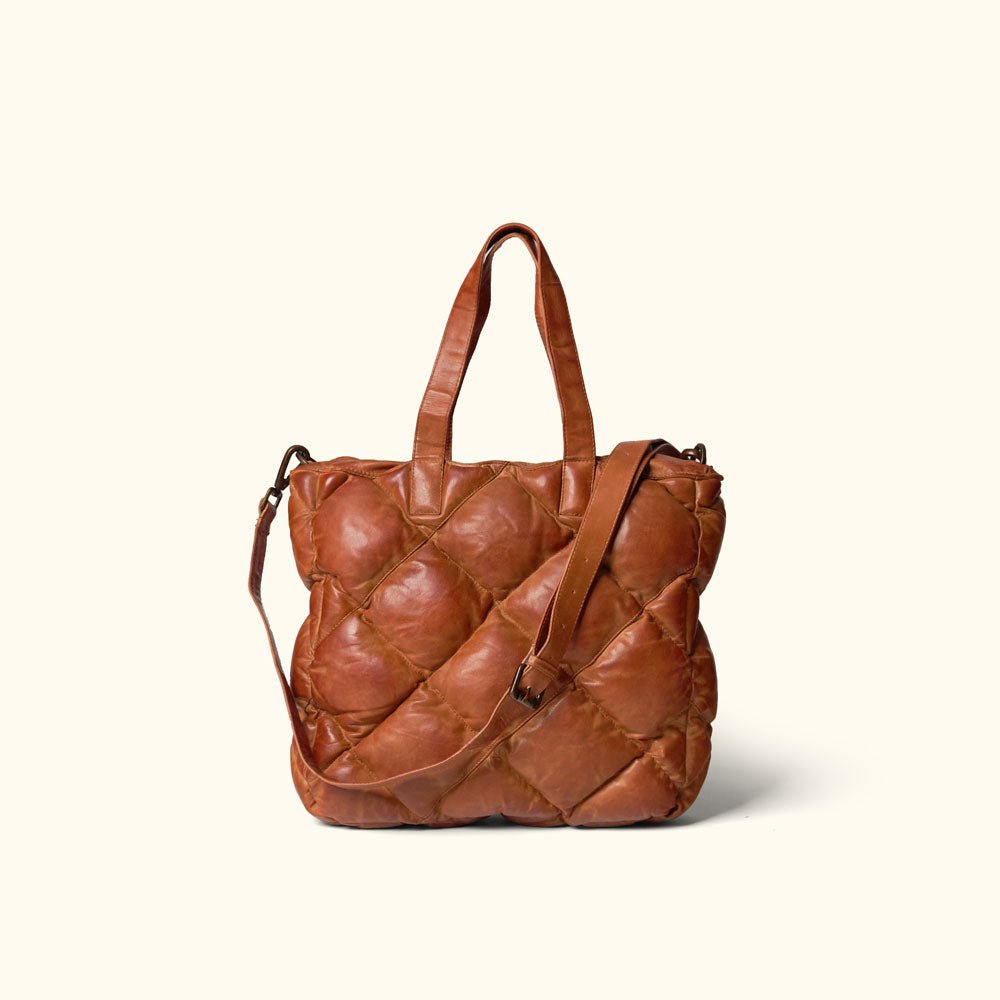 Limited Edition Bridger Leather Tote Small | Vintage Tan - Buffalo Jackson Trading Co.