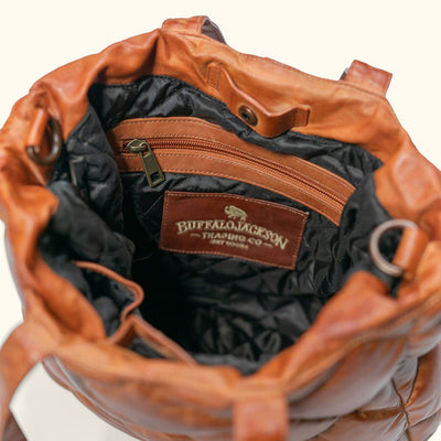 Limited Edition Bridger Leather Tote Small | Vintage Tan - Buffalo Jackson Trading Co.