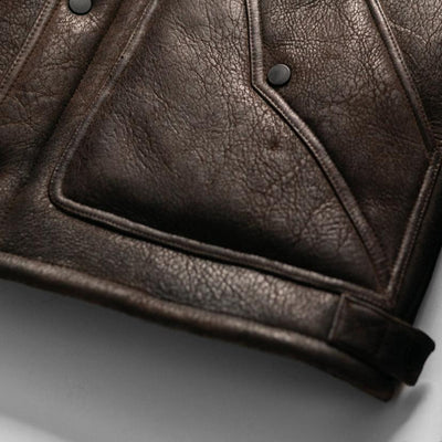 Adjustable Side Snaps - Shearling Wool Vest