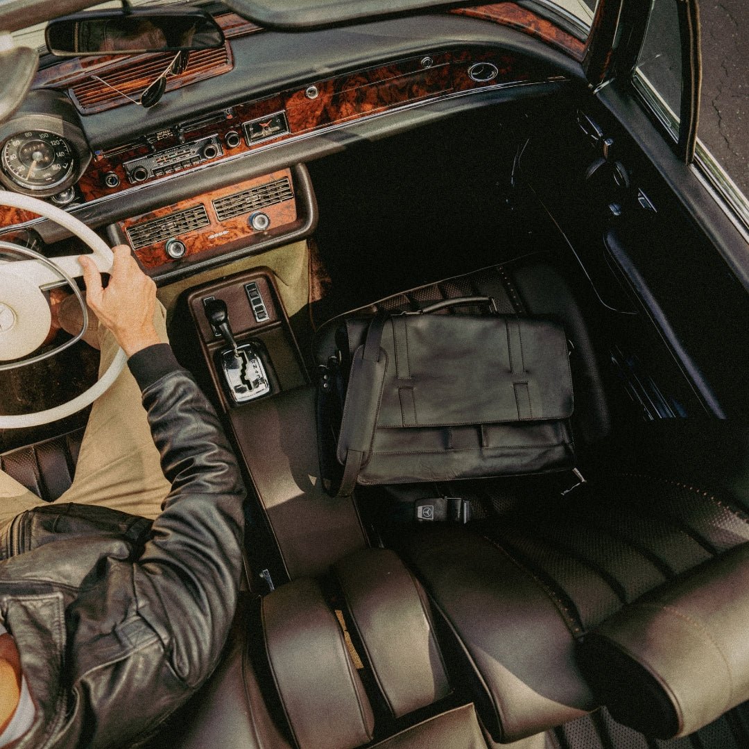 Limited Edition Jefferson Leather Messenger Bag | Black - Buffalo Jackson Trading Co.