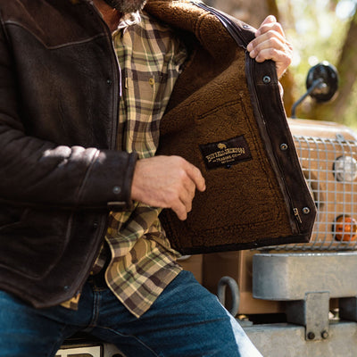 Shearling Wool Jacket - Western Interior Photo