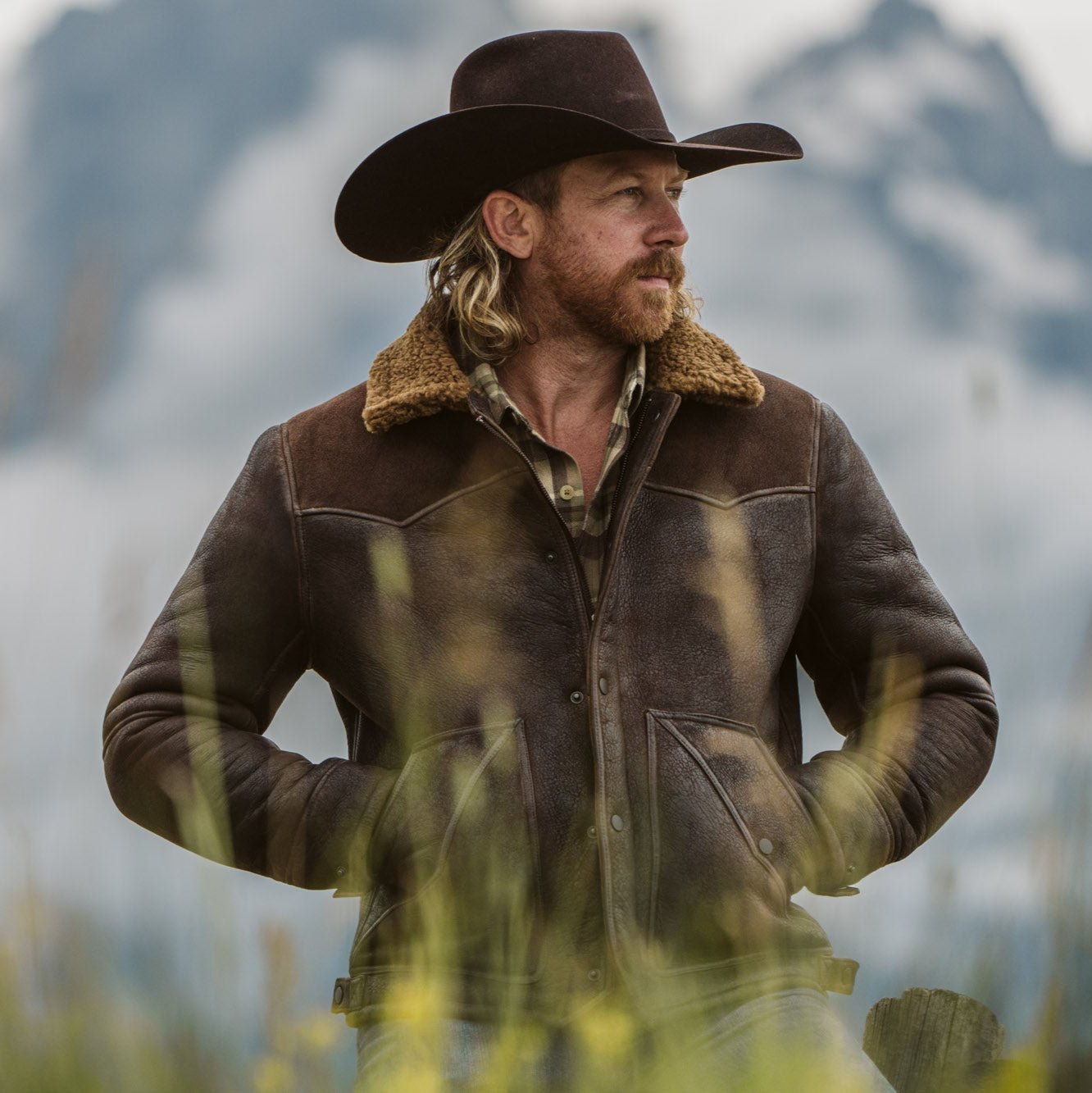 Cowboy Shearling Mens Jacket - All Wool