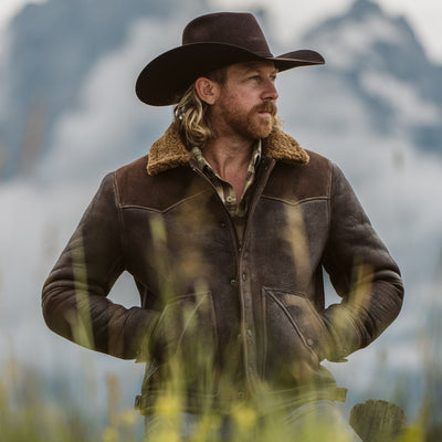 Cowboy Shearling Mens Jacket - All Wool