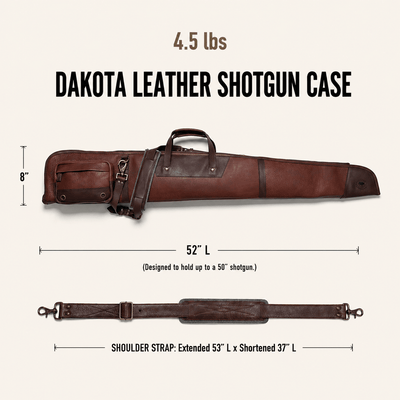 Dakota Leather Shotgun Case in All Leather