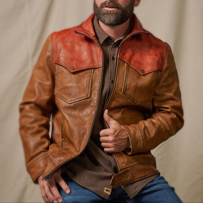 Western Elkhorn Leather Jacket | Copper and Whiskey