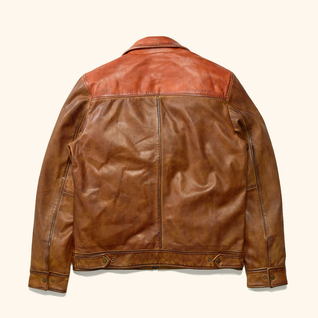 Western Elkhorn Leather Jacket