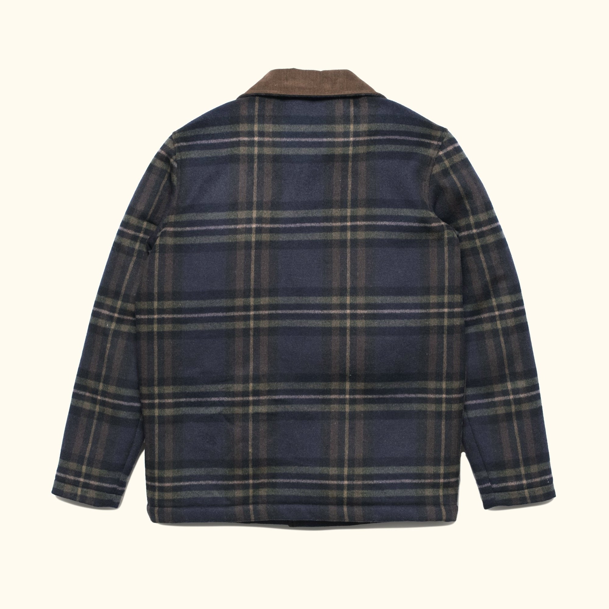 Ellis Wool Jacket | Navy Plaid and Corduroy - Buffalo Jackson Trading Co.
