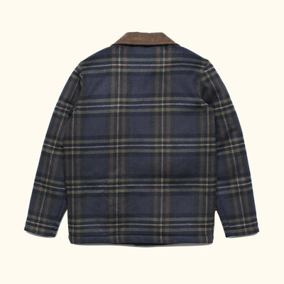 Ellis Wool Jacket | Navy Plaid and Corduroy - Buffalo Jackson Trading Co.