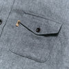 Gunnison Wool-Blend Solid Flannel Shirt | Heather Gray