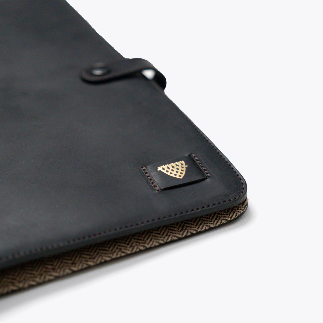 Limited Edition Jefferson Leather Travel Portfolio | Black