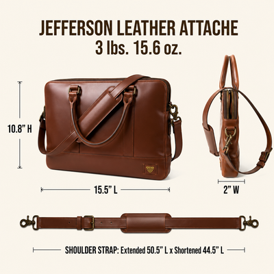 Jefferson Leather Attache | Elderwood