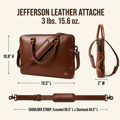 Jefferson Leather Attache | Elderwood