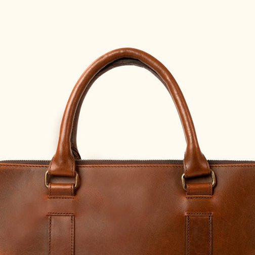 Men's Vintage Leather Attache | Elderwood front