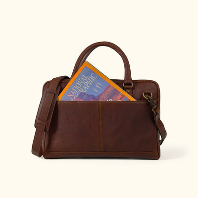 Open Storage Zippered Sleeve for Vintage Laptop Briefcase