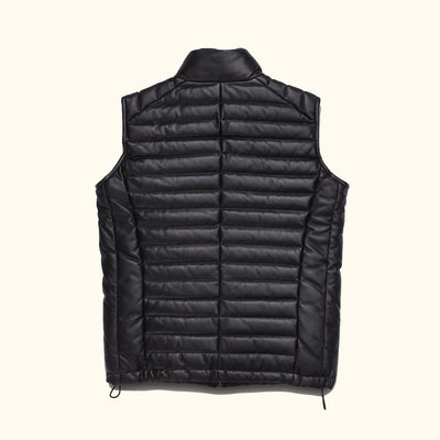 Bridger Leather Down Vest | Black
