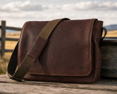Buffalo Grain - Leather Messenger Bag