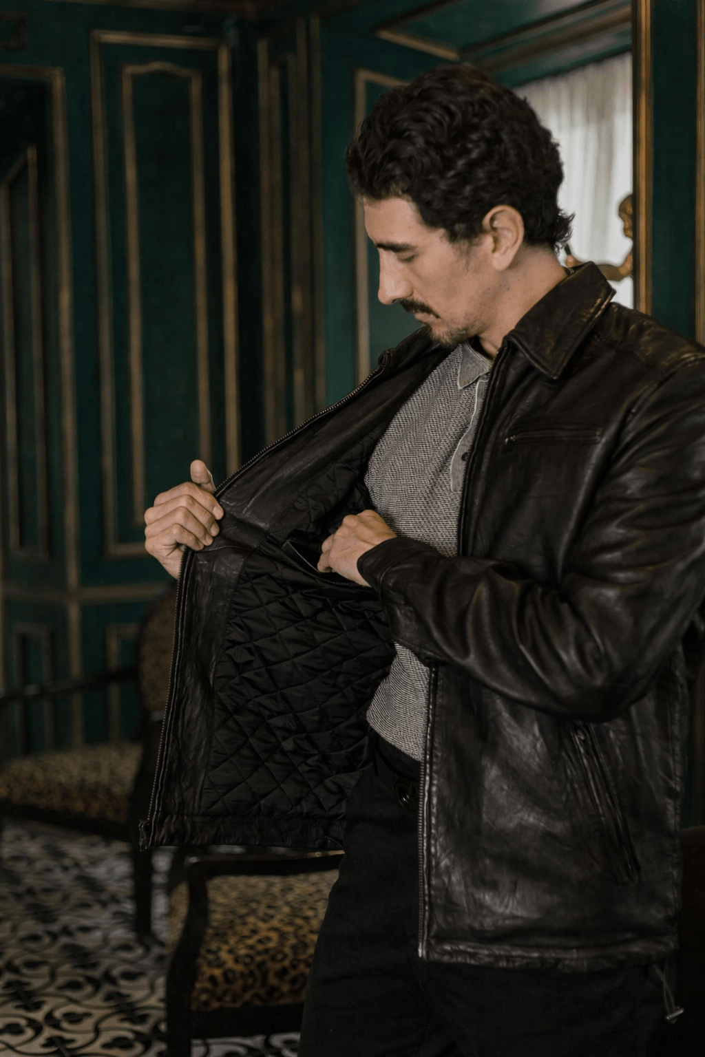 Glenwood Leather Driving Jacket | Vintage Black - Buffalo Jackson Trading Co.