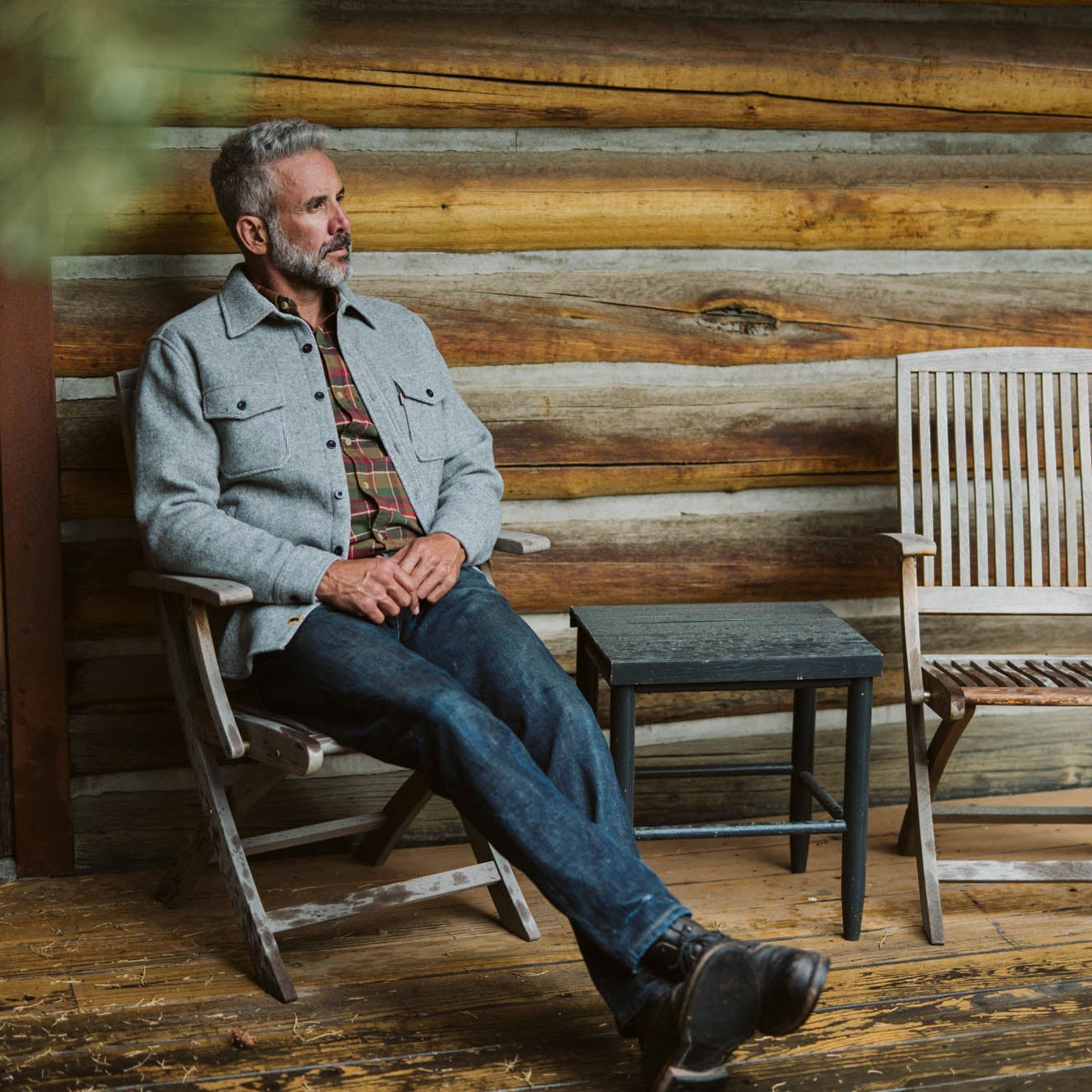 Riverton Wool Shirt Jac | Misty Granite