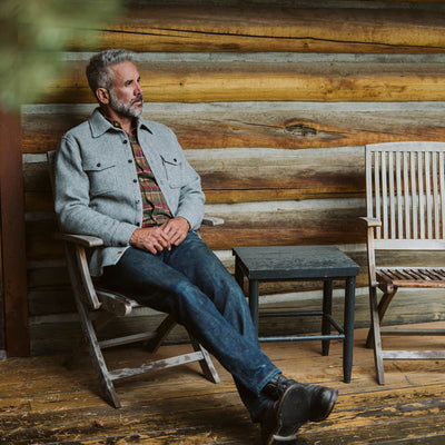Riverton Wool Shirt Jac | Misty Granite