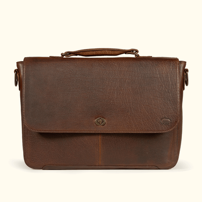 Vintage Satchel Bag in Buffalo Grain
