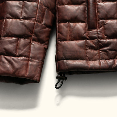 Sleeve Detail - Down Sleeve in Brick Pattern