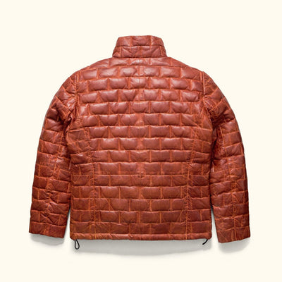 Back - Rear - Leather Puff Jacket