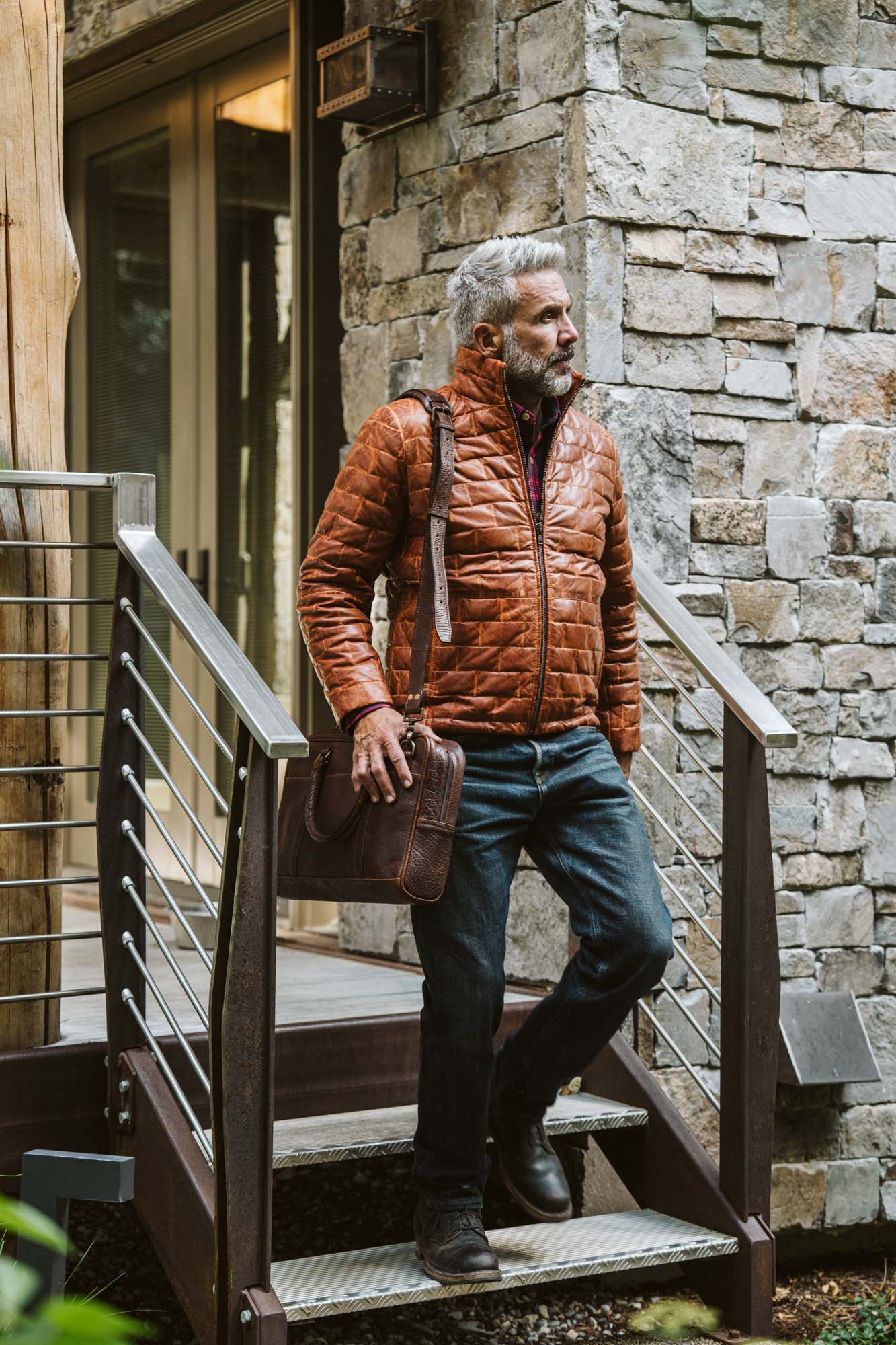 Outdoor - Aspen Nano Leather puff Jacket