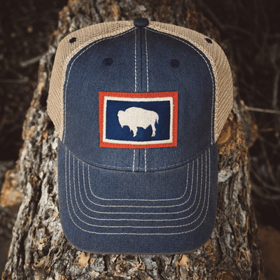 Buffalo Wyoming Hat Logo - Baseball Cap Vintage