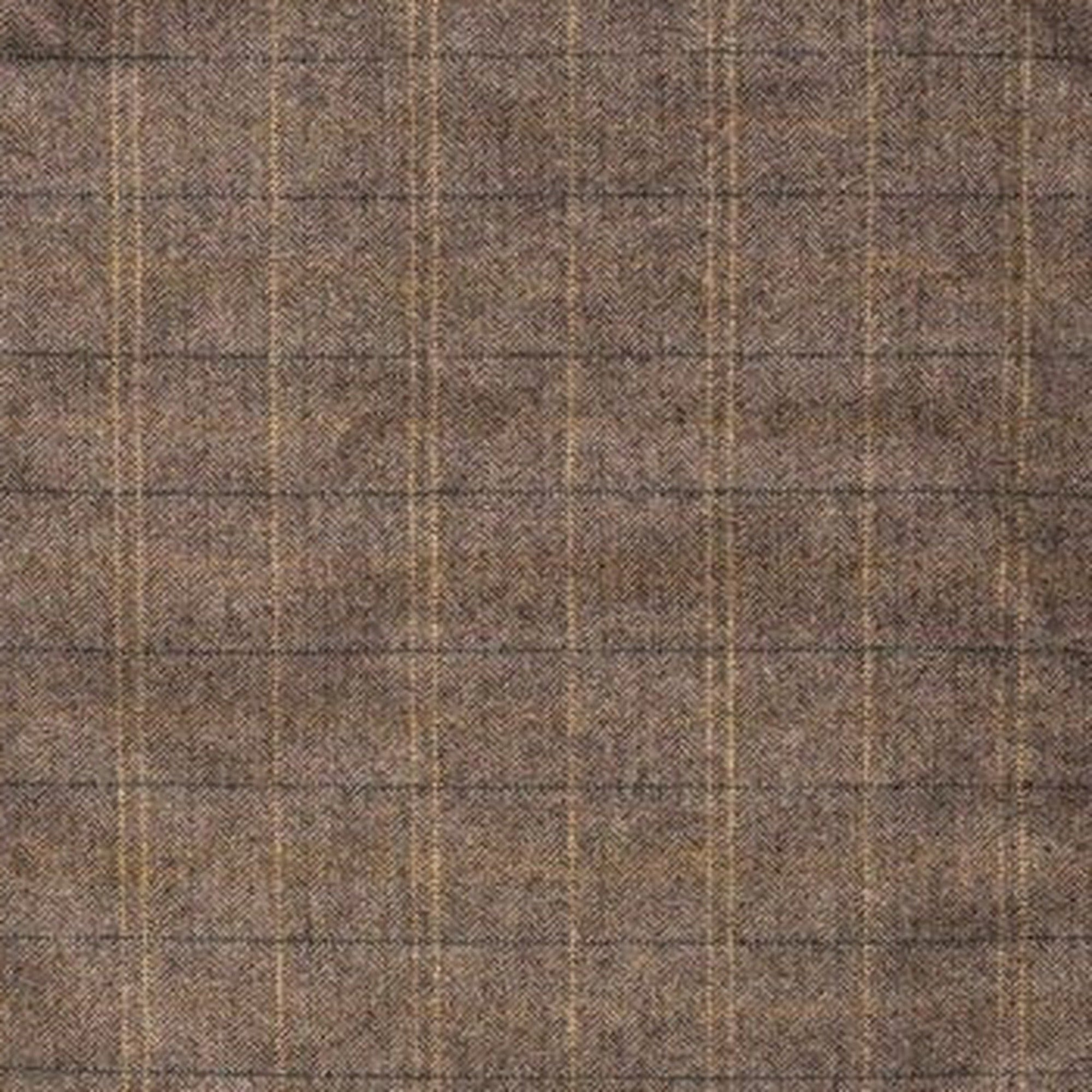Aberdeen Wool Twill Shirt Jac in Thistle Grove: close-up of the herringbone wool and windowpane check