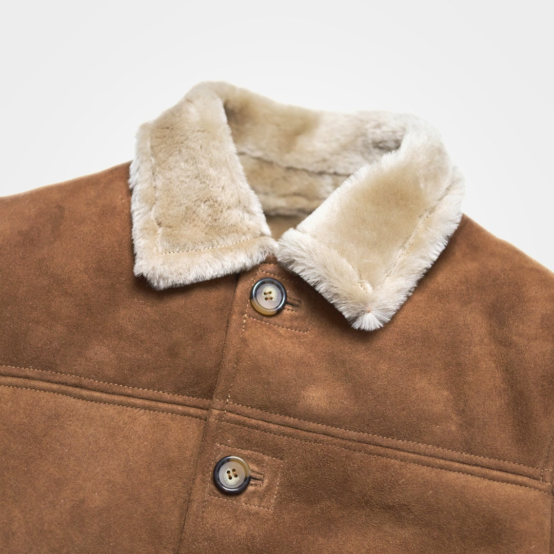 Full Detail Collar - Shearling Pea Jacket
