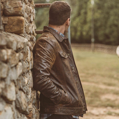Outdoor - Mens Driggs Leather Jacket