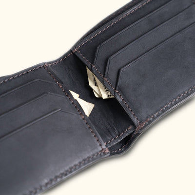 Limited Edition Jefferson Leather Full Grain Bifold Wallet | Black - Buffalo Jackson Trading Co.