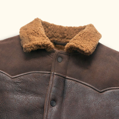 Mens Shearling Collar Detail - Full Wool
