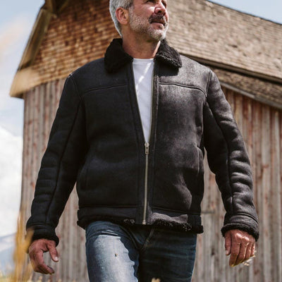 Shearling Jacket in Black