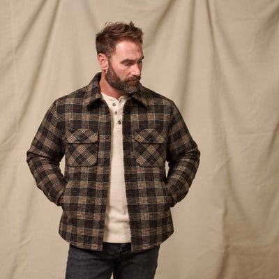 Aberdeen Wool Twill Shirt Jac | Brown Briar