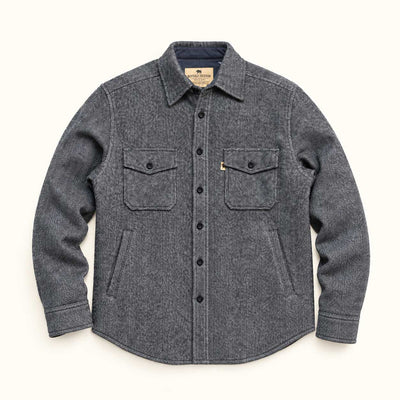 Riverton Wool Shirt Jac | Charcoal Shadow Gray