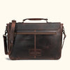 Roosevelt Leather Laptop Messenger Bag | Dark Oak