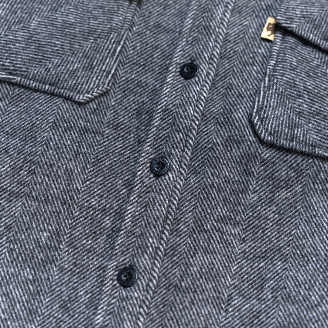 Wool Detail - Herringbone Style -