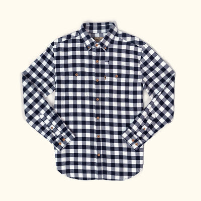 Navy and White - Flannel